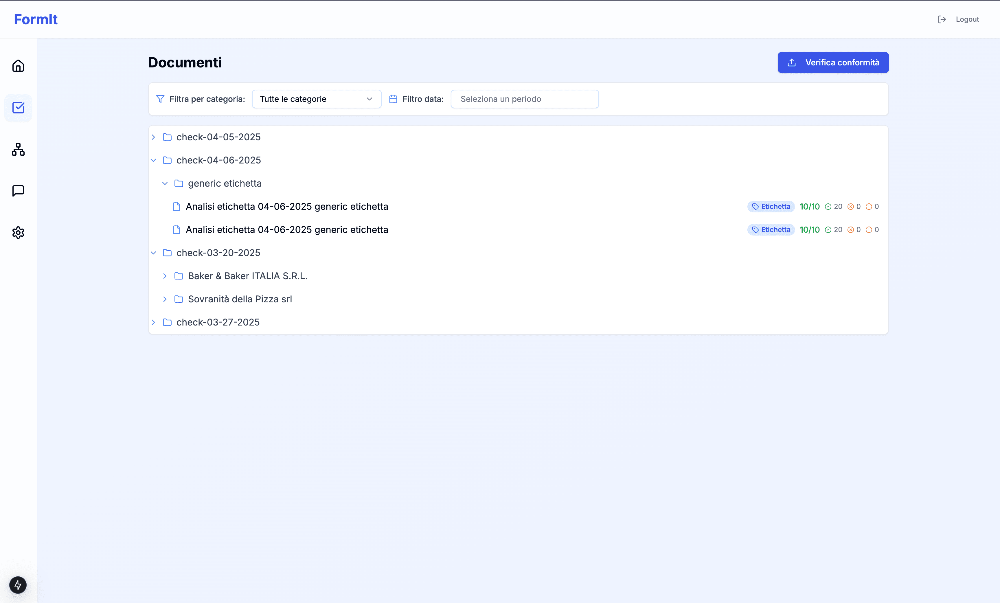 Gestione documentale centralizzata